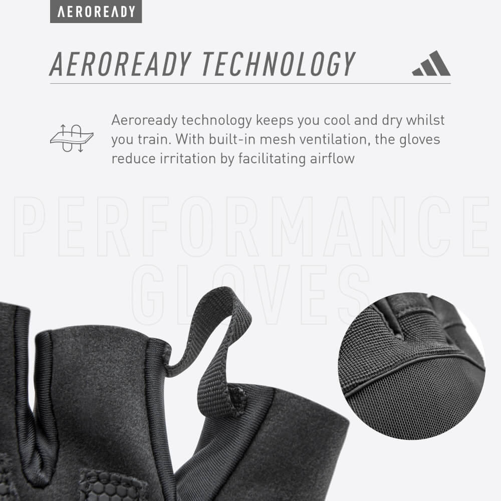 ถุงมือ Performance ADIDAS ADGB-13154-NL สีเทา ไซส์ M